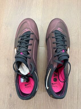 Men’s Nike Tempo Legend 9 Elite FG Black and Space Purple Soccer Cleats